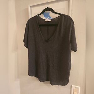 Project Social Black V-Neck Women's Top NWOT